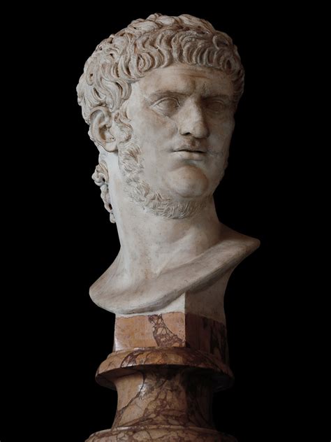 Bust Of Nero Rome Capitoline Museums Palazzo Nuovo Hall Of The