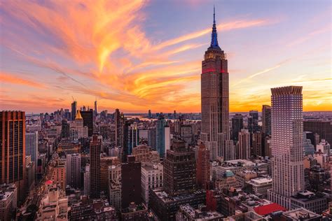 New York City Empire State Building Sunset 911 Getty Photography