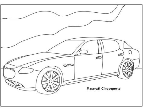 Maserati Granturismo Kleurplaten Kleurplaat Leukekleurplaten