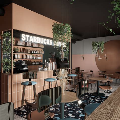 "STARBUCKS COFFEE" on Behance in 2021 | Coffee shop furniture