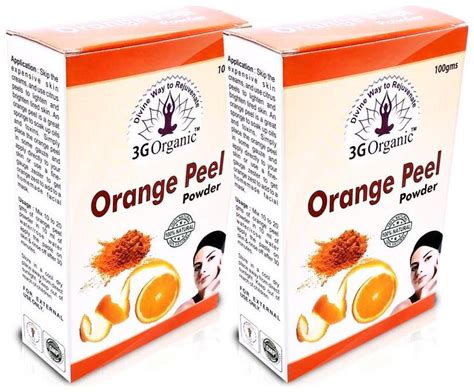 Buy 3g Organic Orange Peel Powder For Healthy Skin 100 G Pack Of 2