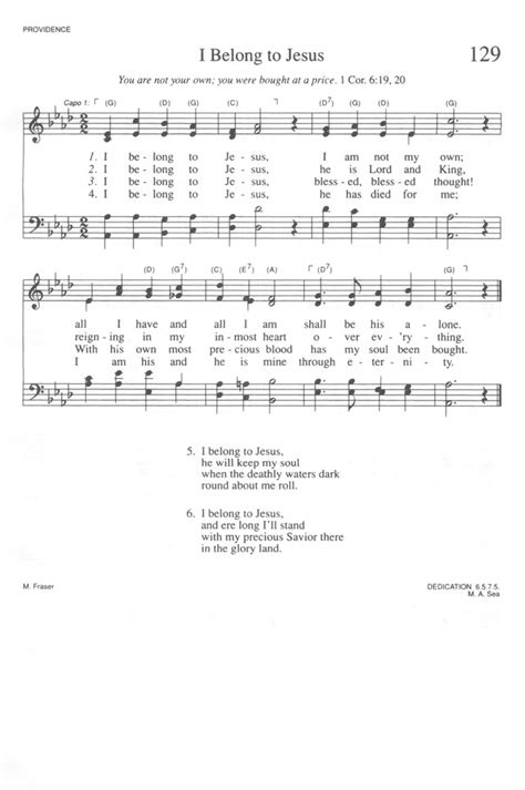 Trinity Hymnal Rev Ed 129 I Belong To Jesus