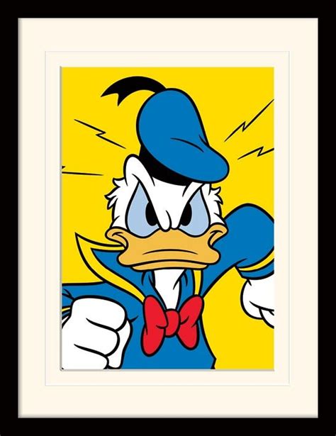 Disney Classics Donald Duck Mad Poster Graphic Art Print Uk