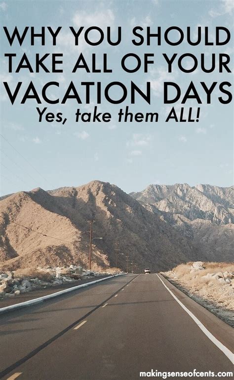Why You Should Never Have Unused Vacation Days