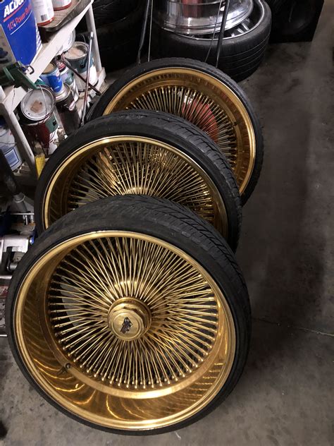 Gold 26 Inch Rims For Sale 24 Inch Stamped Gold Dayton Wire Wheels