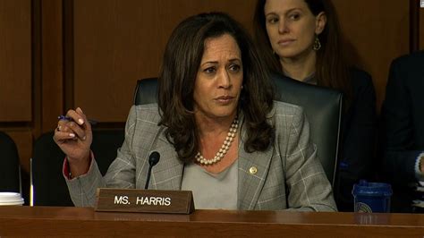 Once Again Senators Cut Off Kamala Harris As She Rails On Sessions Cnnpolitics