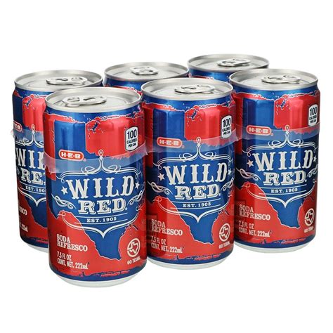 H E B Wild Red Soda 75 Oz Cans Shop Soda At H E B