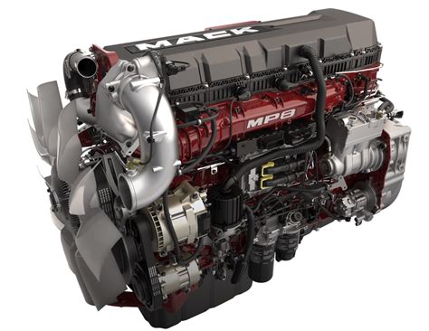 Mp8 With Turbo Compounding Semi Truck Engine Mack Trucks Diesel