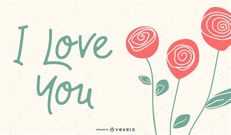 Romantic Roses Greeting Cards Vector Vector Download