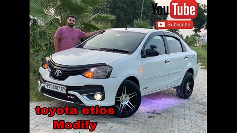 Toyota Etios Modify Led Lights Modified Club Youtube