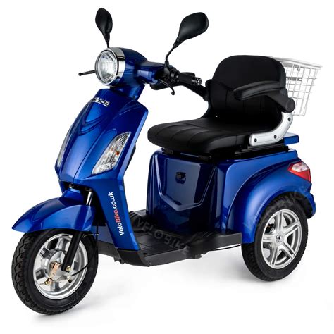 Veleco Zt15 3 Wheeled Electric Mobility Scooter 900w Blue Buy Online