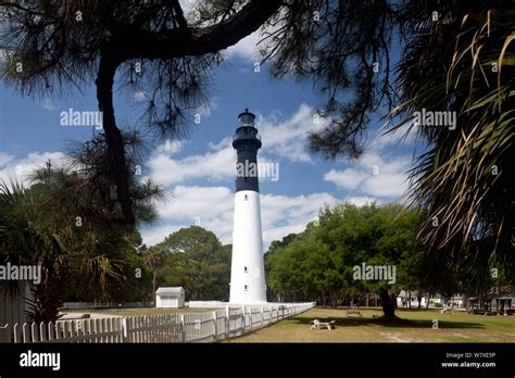 Hunting Island Lighthouse In Hunting Island State Park South Carolina