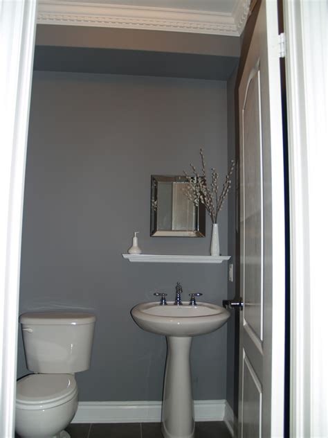 It is considered a neutral color besides white and black ones. 10 Rooms: How I Reno'd the Powder Room - Without Renovating!!