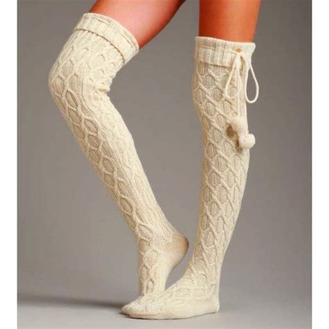 Ugg Over The Knee Thigh High Boot Socks Pom Pom Cable Knit Socks Knitting Socks Boot Socks