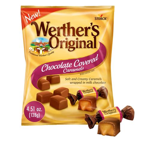 Werthers Original Soft Chocolate Covered Caramel Candy 451 Oz