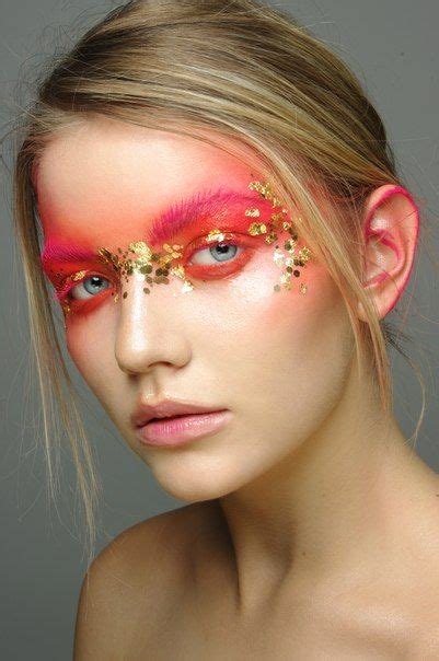 Face Art Makeup Pink Makeup Glitter Makeup Beauty Makeup Catwalk Makeup Runway Makeup
