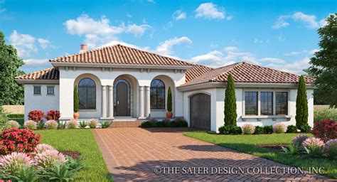 Mediterranean And Tuscan House Plans Sater Design Collection