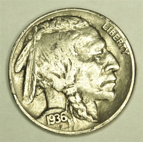 1936 P Buffalo Nickel Full Horn Ebay
