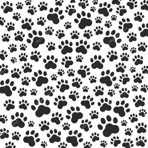 Download Cat Or Dog Paws Background Vector — Stock Illustration