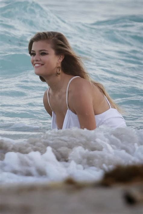 Nina Agdal Bebe At A Beach In Miami Photoshoot Celebrity Gossip