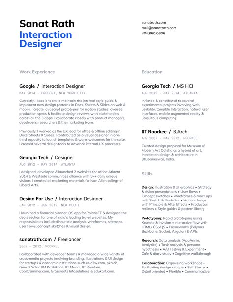 Ux Designer Resume How To Write A Great Ux Designer Cv Resume 1