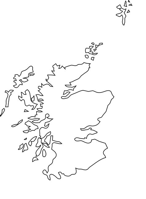 Wie um die karte von schottland genau zu drucken wie sie wünschen. Clipart - Map of Scotland