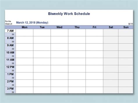 Monthly Employee Schedule Template Excel ~ Addictionary