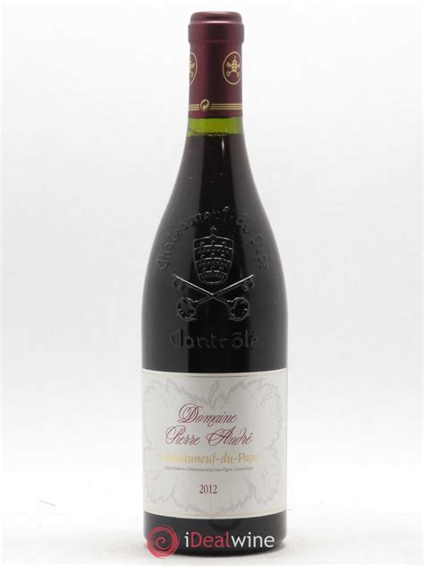 Acheter Châteauneuf-du-Pape Pierre André (Domaine) 2012 (lot: 6723)
