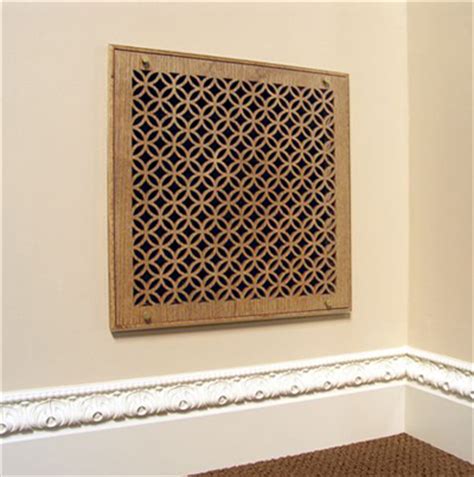 Increase air vent efficiency clutter removing. Wood Filter Grille Assembly