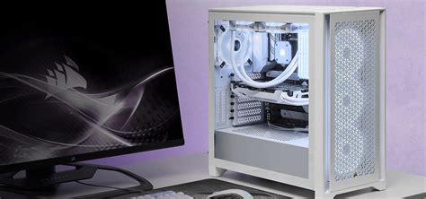 Buy Corsair 4000d Rgb Ql Airflow Tempered Glass Mid Tower Case White