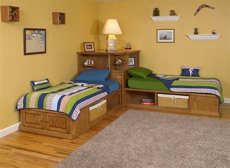 In this article, we will show you some of the best kids bedroom ideas that will give your beloved children a comfortable sleeping environment. Corner Twin Beds With Storage - Furniture Picture | Corner twin beds, Twin bed furniture, Furniture