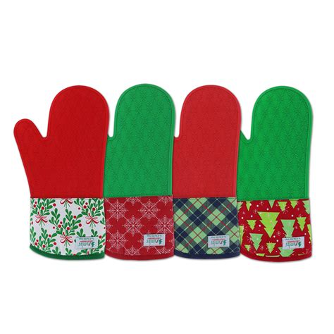 Krumbs Kitchen Holiday Silicone Oven Mitts