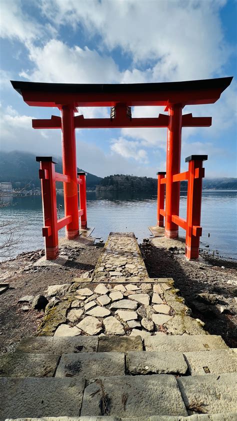 The Giant Torii Gate At Hakone Shrine Places Picked By Brani