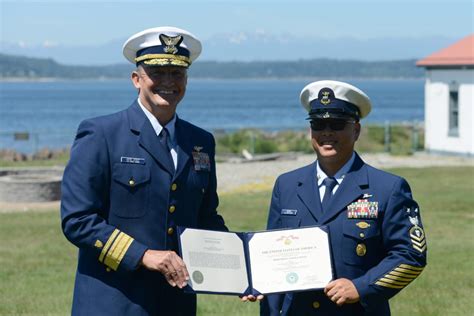 Coast Guard Holds Change Of Watch Ceremony For 13th District Command