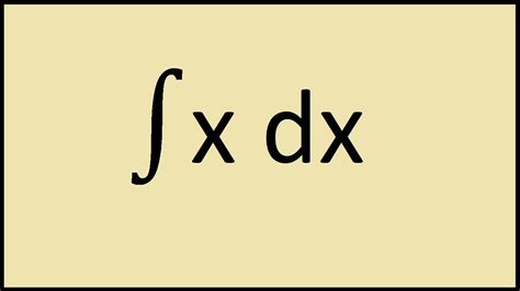 Well, does it want numerical approximation, do you have an interval. How to solve the Integral of xdx? - YouTube