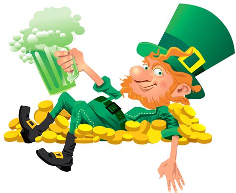 Leprechaun With Beer Clipart Cliparting Com