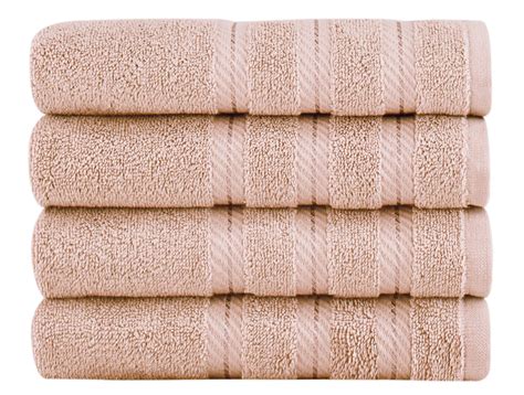 Classic Turkish Towels 4 Piece Turkish Cotton Hand Towel Set Luxury