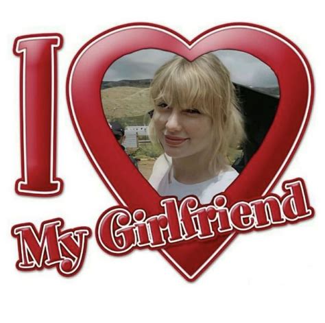I Love My Girlfriend With A Heart Shaped Photo And The Wordsi Love My