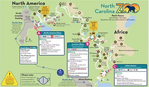 Current Zoo Map With Details Nc Zoological Society
