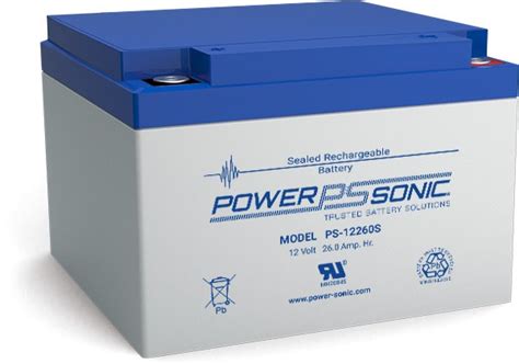 Ps 12260s 12v 26ah General Purpose Vrla Battery Power Sonic