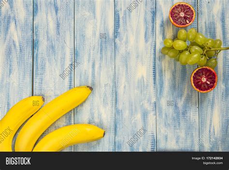 Fresh Bananas Grapes Image And Photo Free Trial Bigstock