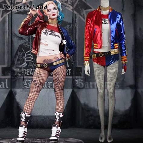 Suicide Squad Harley Quinn Cosplay Costume Halloween Costumes For Adult Women Costume Harley