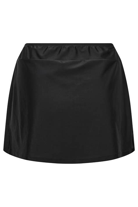 Yours Curve Plus Size Black Swim Skirt Yours Clothing
