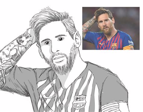 Dibujo De Lionel Messi Para Colorear Dibujos Para Colorear