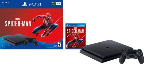 Best Buy Sony Playstation 4 1tb Marvels Spider Man Console Bundle Jet