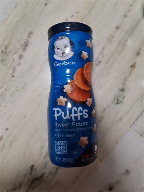 Gerber Puffs Cereal Snack Sweet Potato 8 Months Babies And Kids
