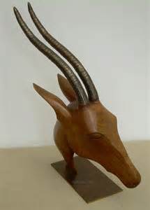 Antiques Atlas A Laszlo Hoenig Carved Walnut Antelope Head