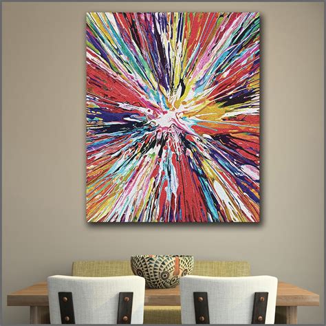 Large Size Printing Oil Painting Fashion Spin Painting Wall Art Canvas