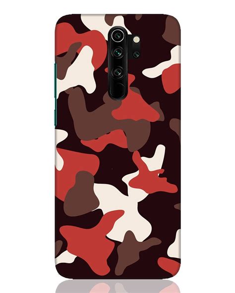 Buy Red Modern Camo Xiaomi Redmi Note 8 Pro Mobile Cover Online In