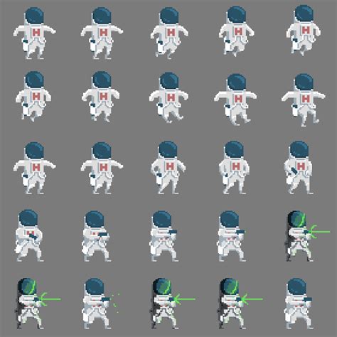 Pixel Character Sprite Sheet Heres A Typical Canvas Set Up For A 16